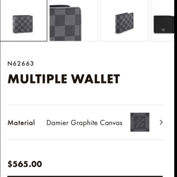 LOUIS VUITTON MULTIPLE BLACK WALLET - Picture 5 of 5